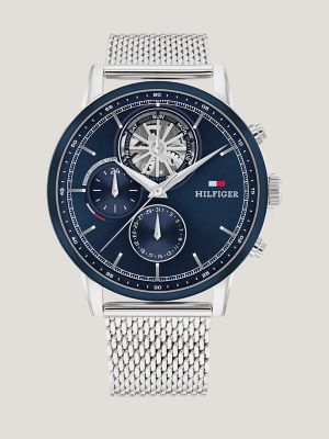 Tommy hilfiger men's stainless steel mesh hot sale strap watch