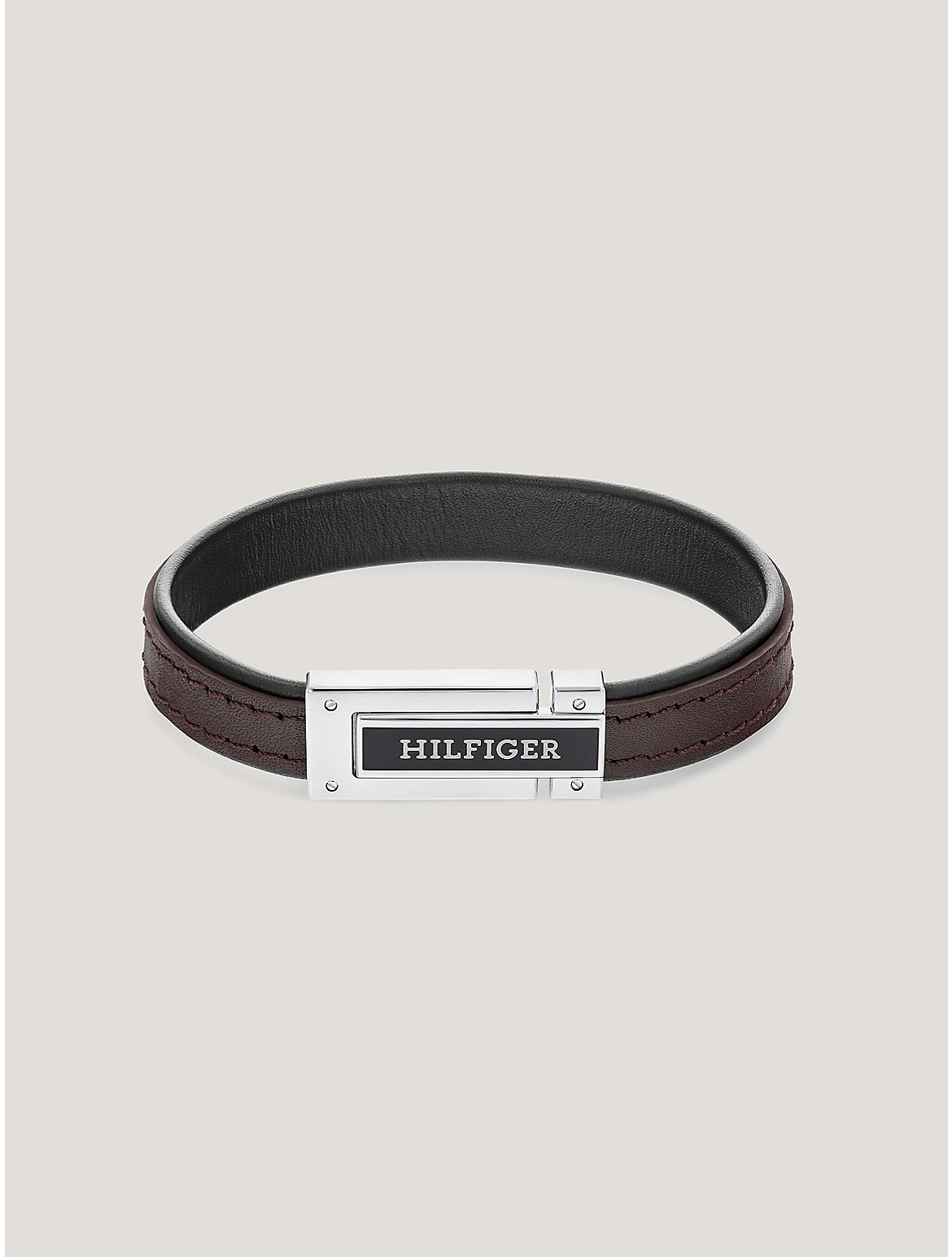 Tommy Hilfiger Men's Hilfiger Leather Bracelet