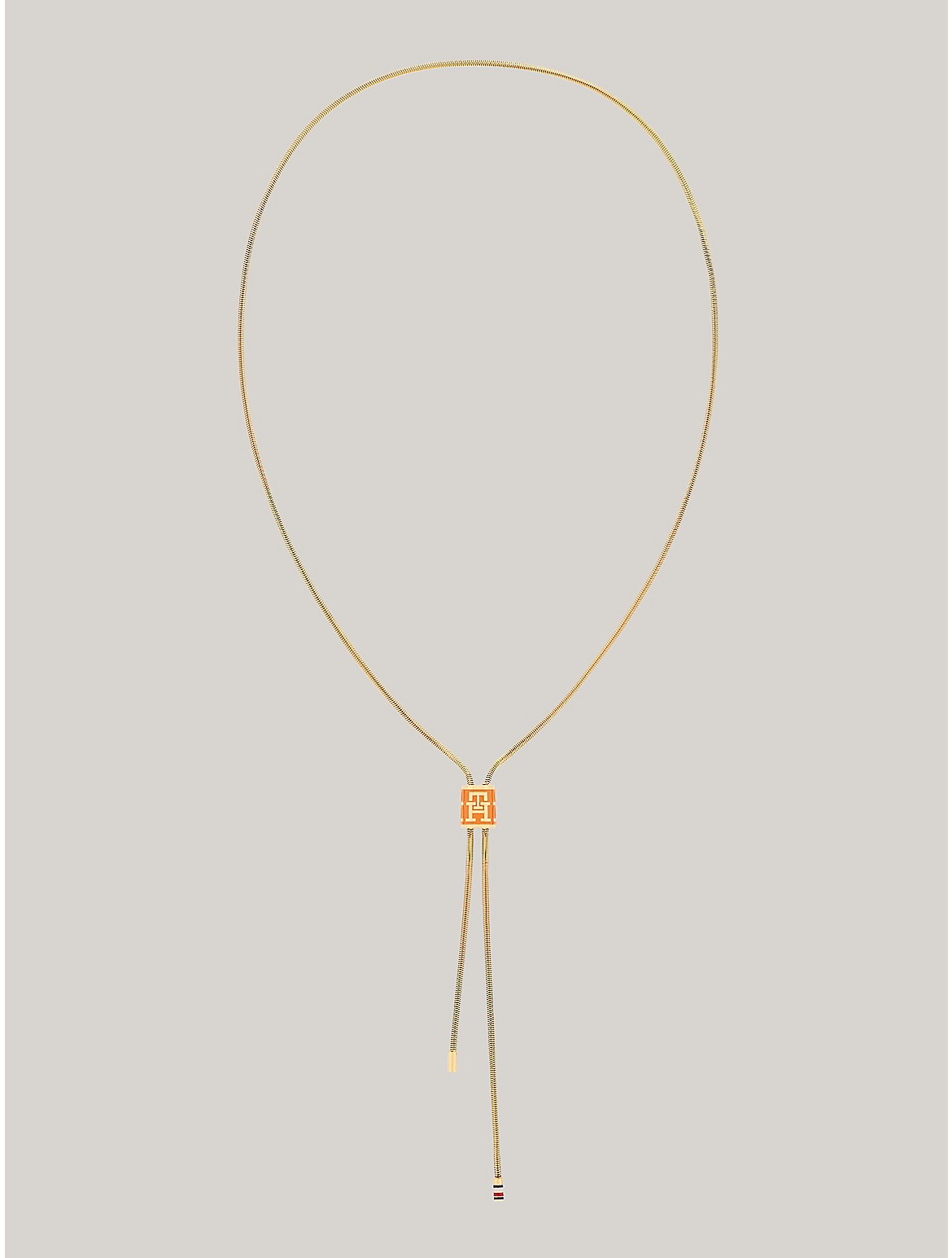 Tommy Hilfiger Women's TH Logo Barrel Necklace