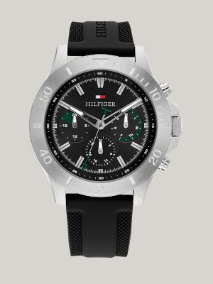 46MM Multifunction Black Sport Watch Tommy Hilfiger