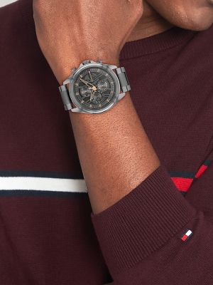 48MM Gray Dial Multi-Layer Watch, Grey