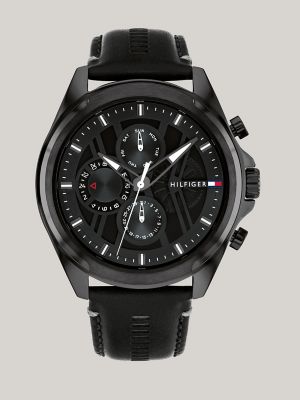 All black tommy hilfiger watch best sale