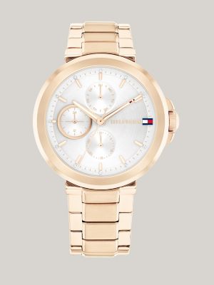 Rose gold white watch sale