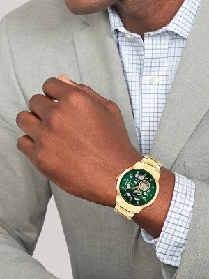 43MM Gold-Tone Sport Watch