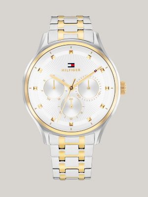 38MM Multifunction Watch, Silver White