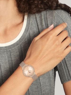 32MM Rose Gold-Tone Bracelet Watch | Tommy Hilfiger
