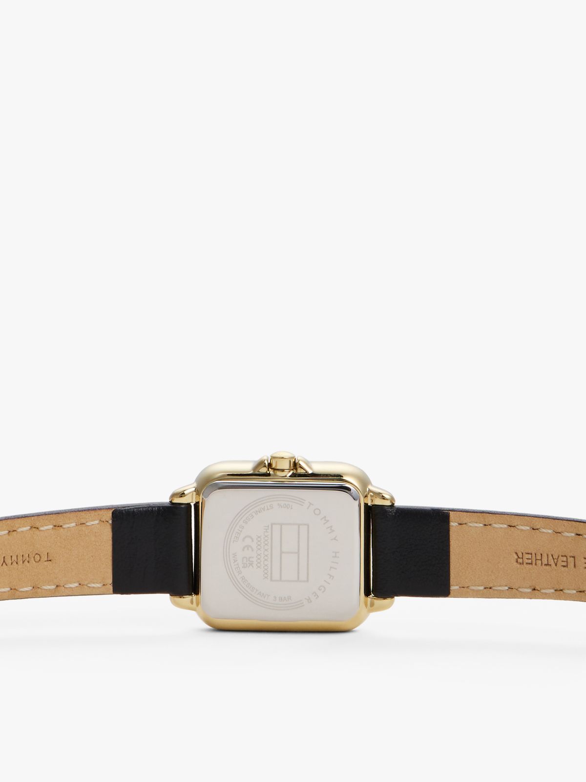 24MM Leather Strap Dress Watch — Black