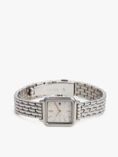 24MM Square Dial Watch — Silver White 2