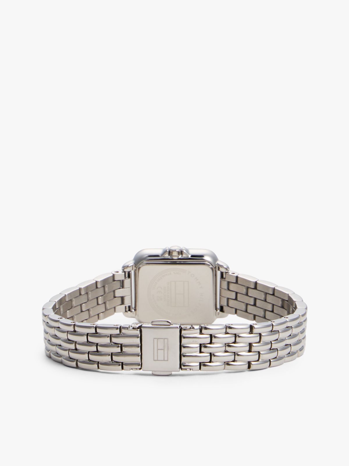 24MM Square Dial Watch — Silver White
