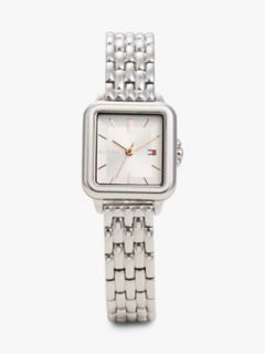 24MM Square Dial Watch — Silver White 1
