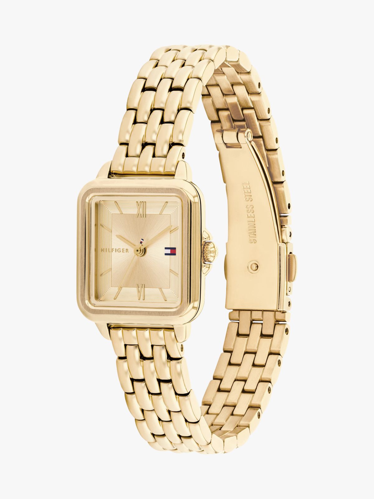 24MM Square Dial Watch — Gold