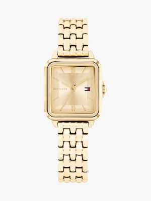 24MM Square Dial Watch, Gold