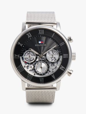 44MM Mesh Bracelet Chronograph Watch, Black