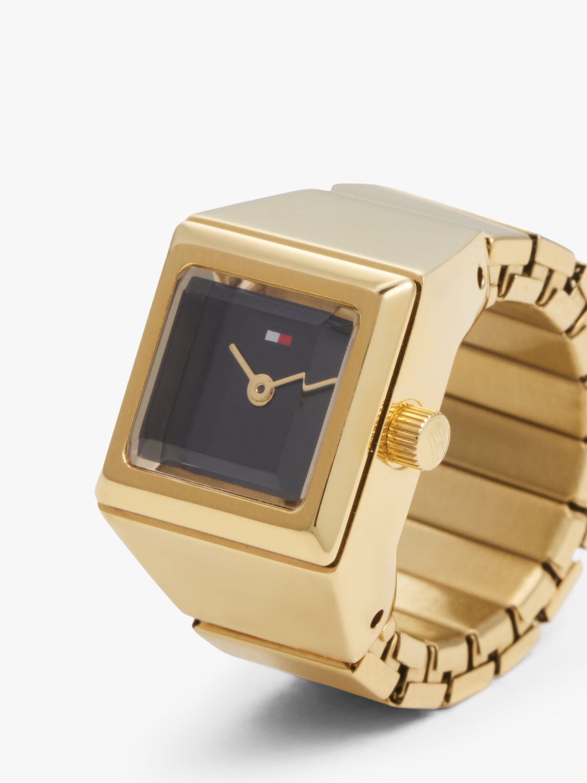 15MM Square Ring Watch — Black