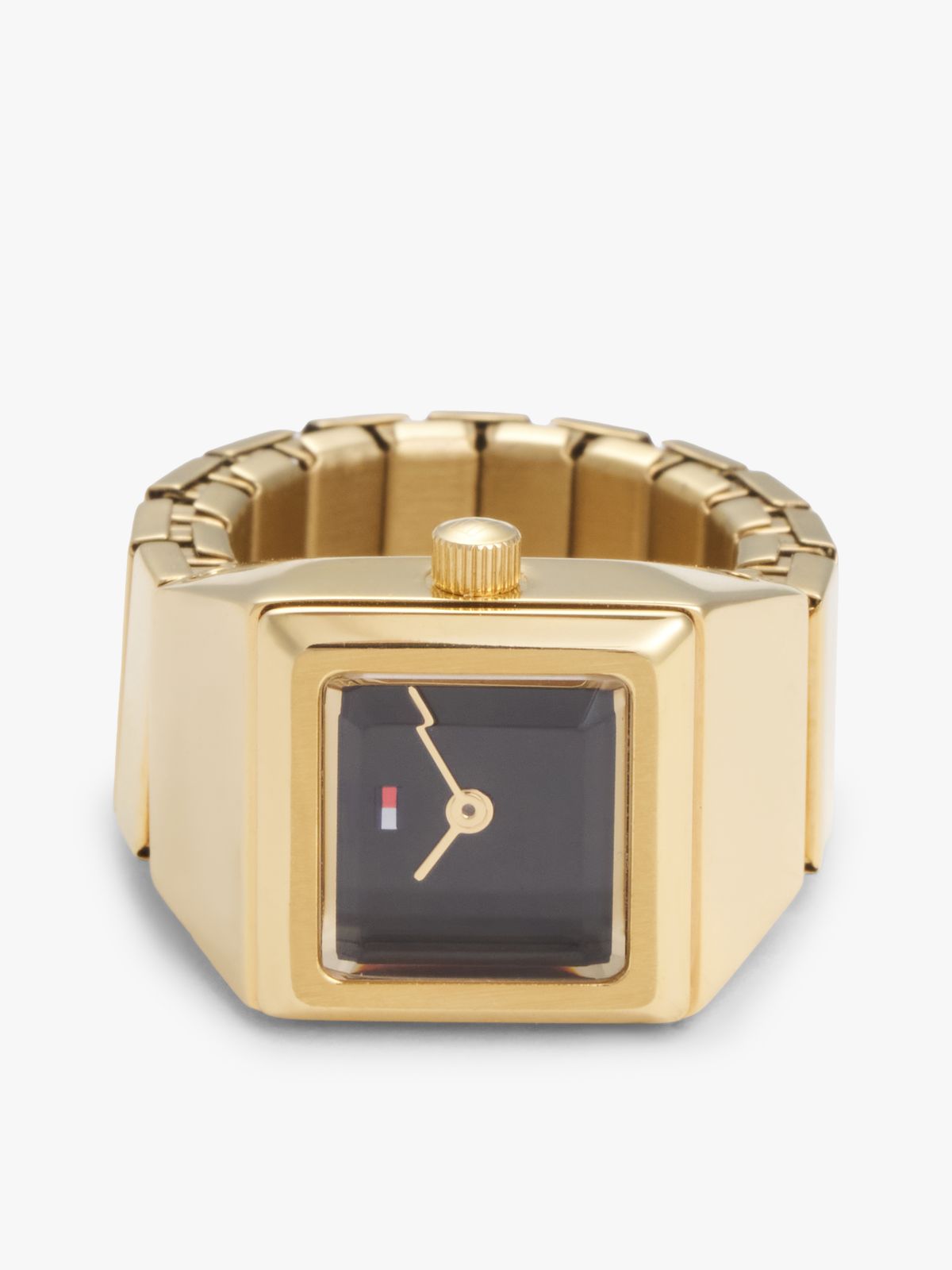 15MM Square Ring Watch — Black
