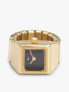 15MM Square Ring Watch — Black 1