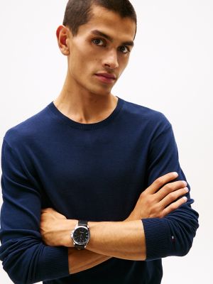 Мужские часы Tommy Hilfiger 43MM Leather Strap Sport Watch, цвет: Чёрный — фото 4