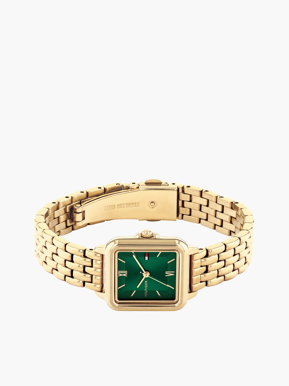 24MM Square Dial Watch — Green