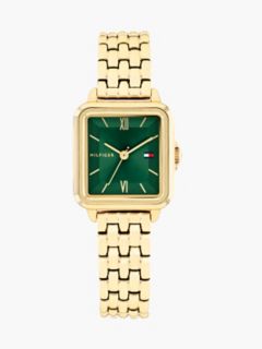 24MM Square Dial Watch — Green 1