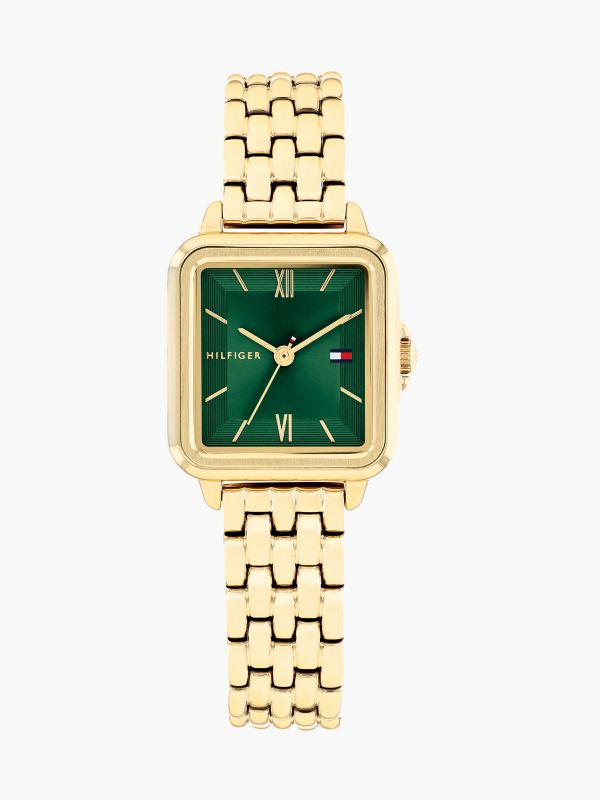 24MM Square Dial Watch — Green