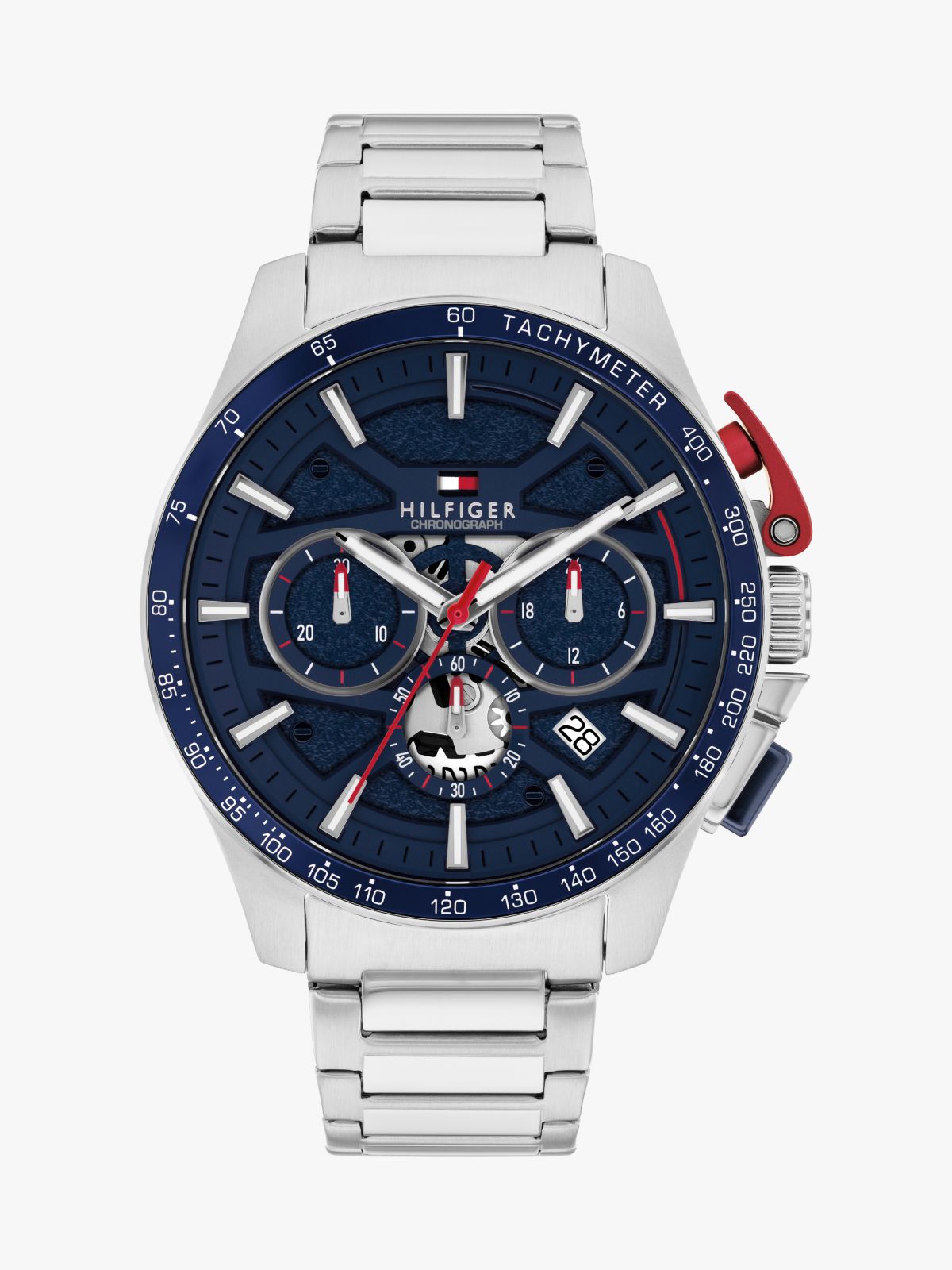 44MM Chronograph Sport Watch — Navy