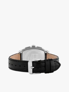 36MM Leather Strap Multifunction Watch — Black 2
