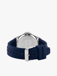 43MM Silicone Strap Sport Watch — Navy 2