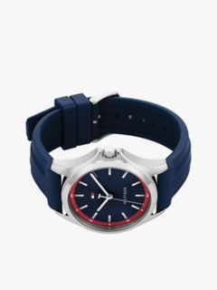 43MM Silicone Strap Sport Watch — Navy 3