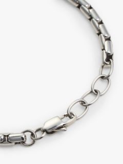 Flag Chain Link Bracelet — Silver 3