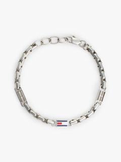 Flag Chain Link Bracelet — Silver 1