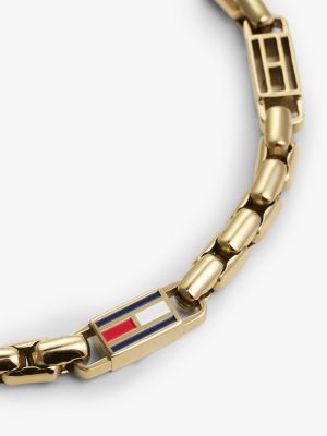 Мужской браслет Tommy Hilfiger Flag Chain Link, цвет: Золотой — фото 2