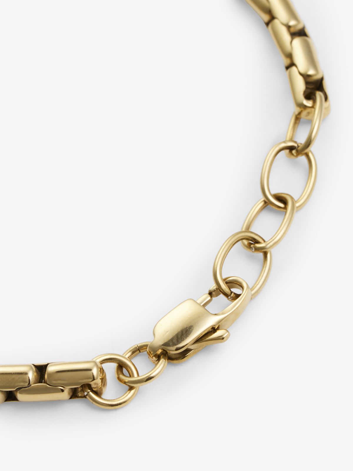 Flag Chain Link Bracelet — Gold