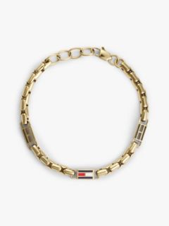 Flag Chain Link Bracelet — Gold 1