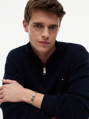 Мужской браслет Tommy Hilfiger Flat H-Link, цвет: Серебряный — фото 4