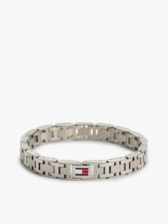 Flat H-Link Bracelet — Silver 1