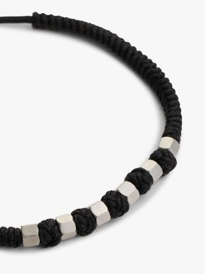 Мужской браслет Tommy Hilfiger Adjustable Braided Nylon, цвет: Чёрный — фото 2
