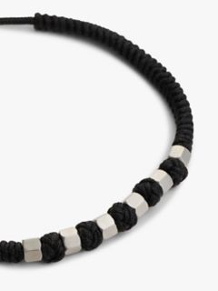 Adjustable Braided Nylon Bracelet — Black 2