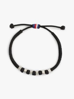 Adjustable Braided Nylon Bracelet — Black 1