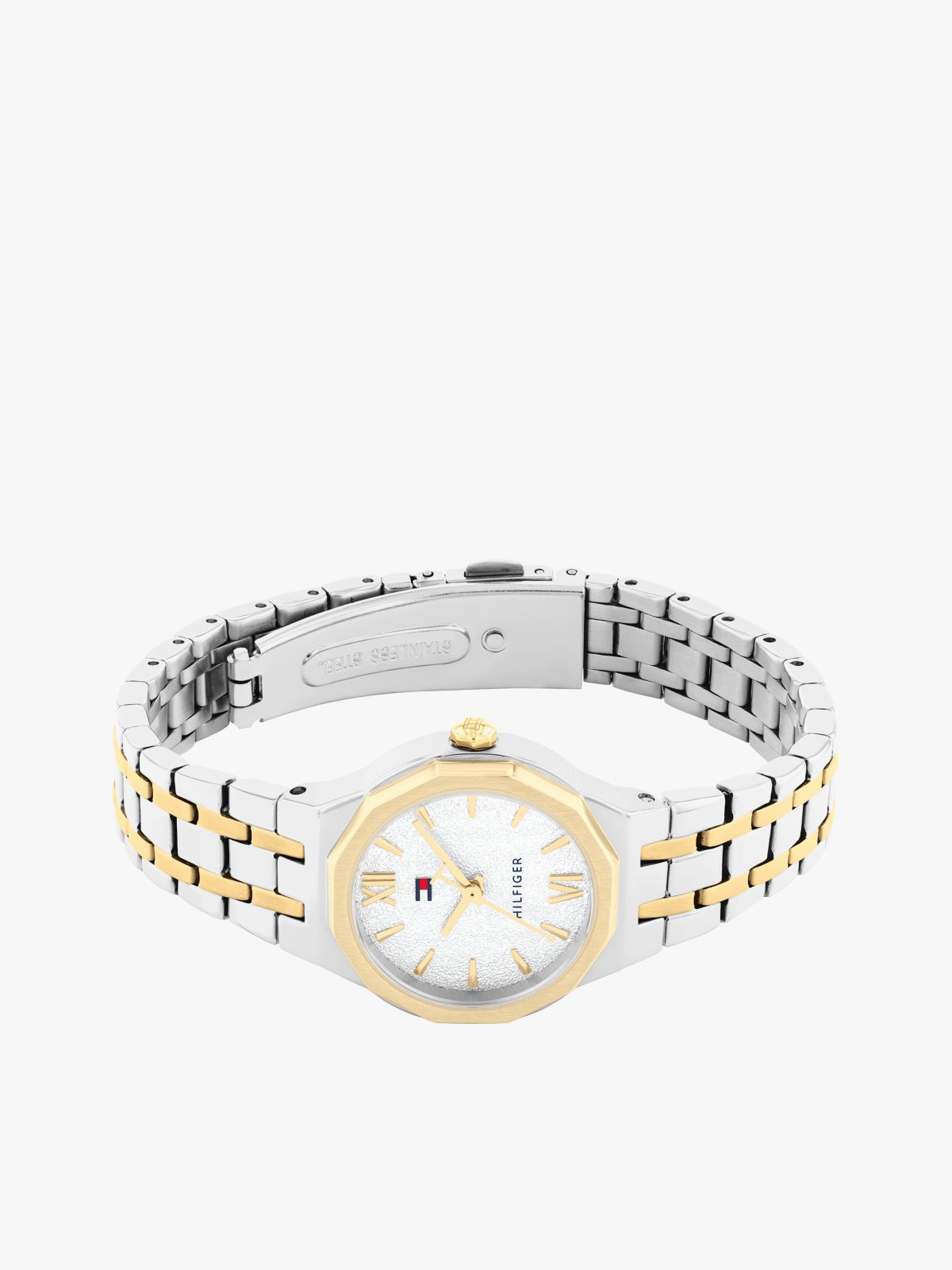 25MM Shimmer Dial Dress Watch — Silver