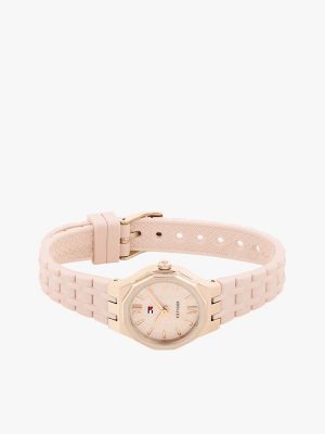 Женские часы Tommy Hilfiger 25MM Shimmer Dial Dress Watch, цвет: Золотой — фото 3