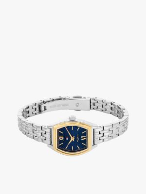 Женские часы Tommy Hilfiger 21.5MM Patterned Tonneau Dress Watch, цвет: Тёмно-синий — фото 3
