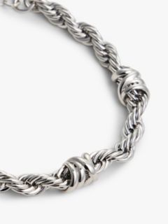 Nautical Rope Chain Bracelet — Silver 2