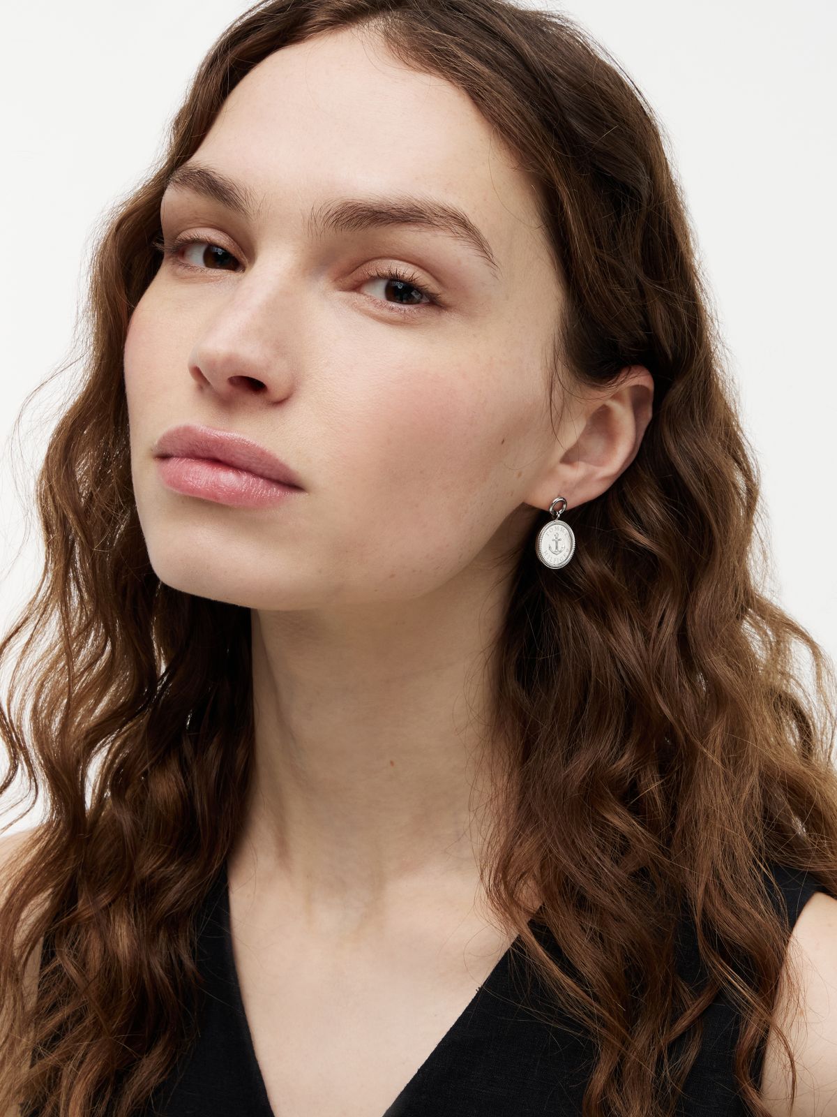 Nautical Charm Earring — Silver