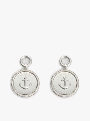 Nautical Charm Earring, Silver