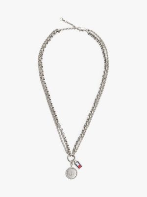 Nautical Charm Necklace, Silver