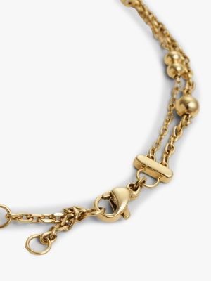 Женский браслет Tommy Hilfiger Heart Charm Double-Layered, цвет: Золотой — фото 3