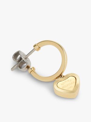 Женские серьги Tommy Hilfiger Heart Charm, цвет: Золотой — фото 2