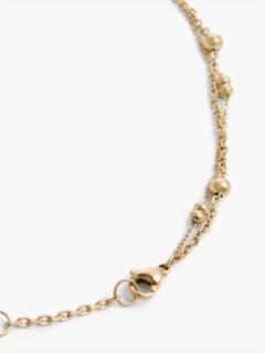 Heart Charm Double-Layered Necklace — Gold 3