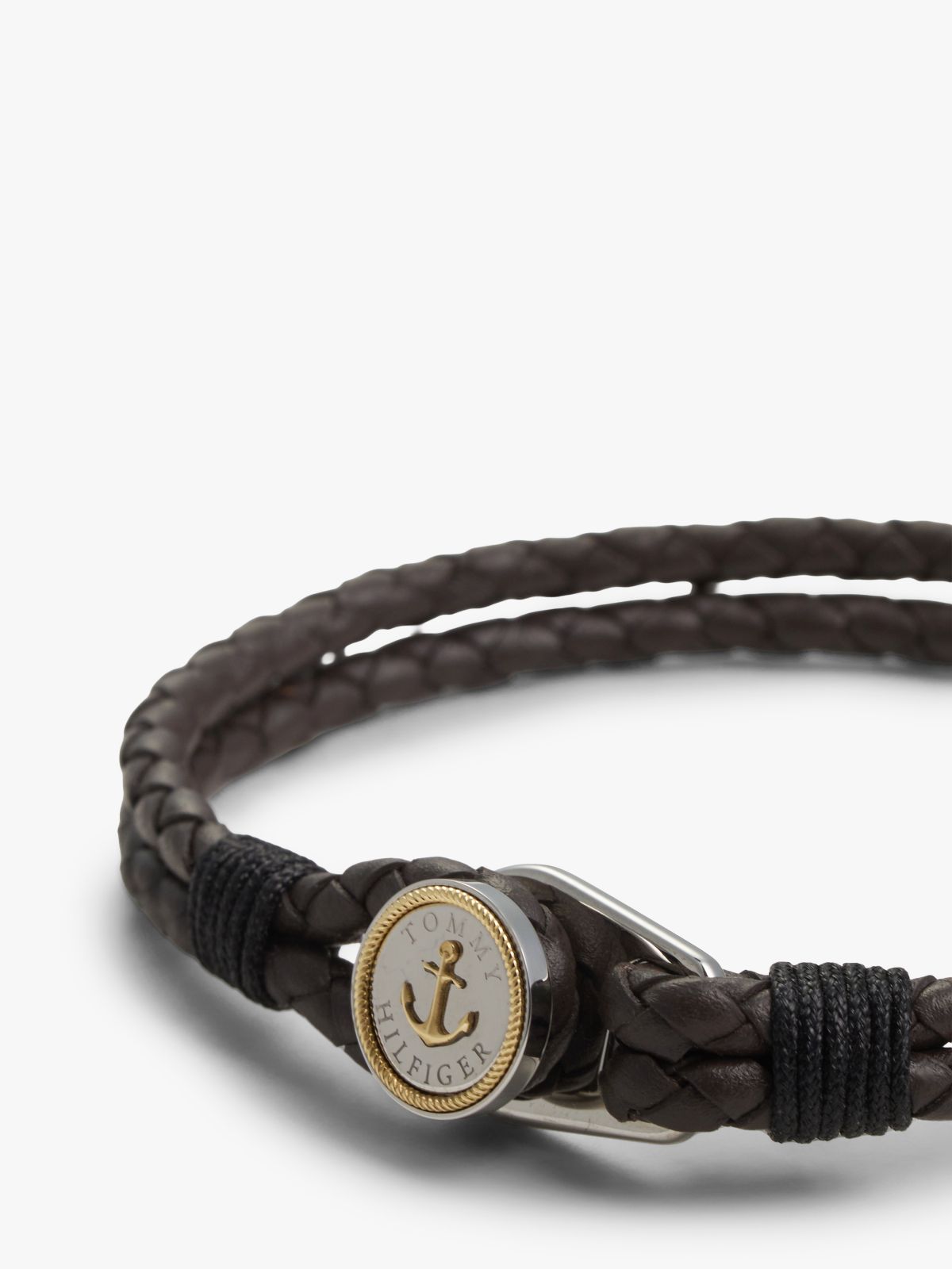 Nautical Braided Leather Bracelet — Brown