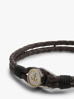 Nautical Braided Leather Bracelet — Brown 2